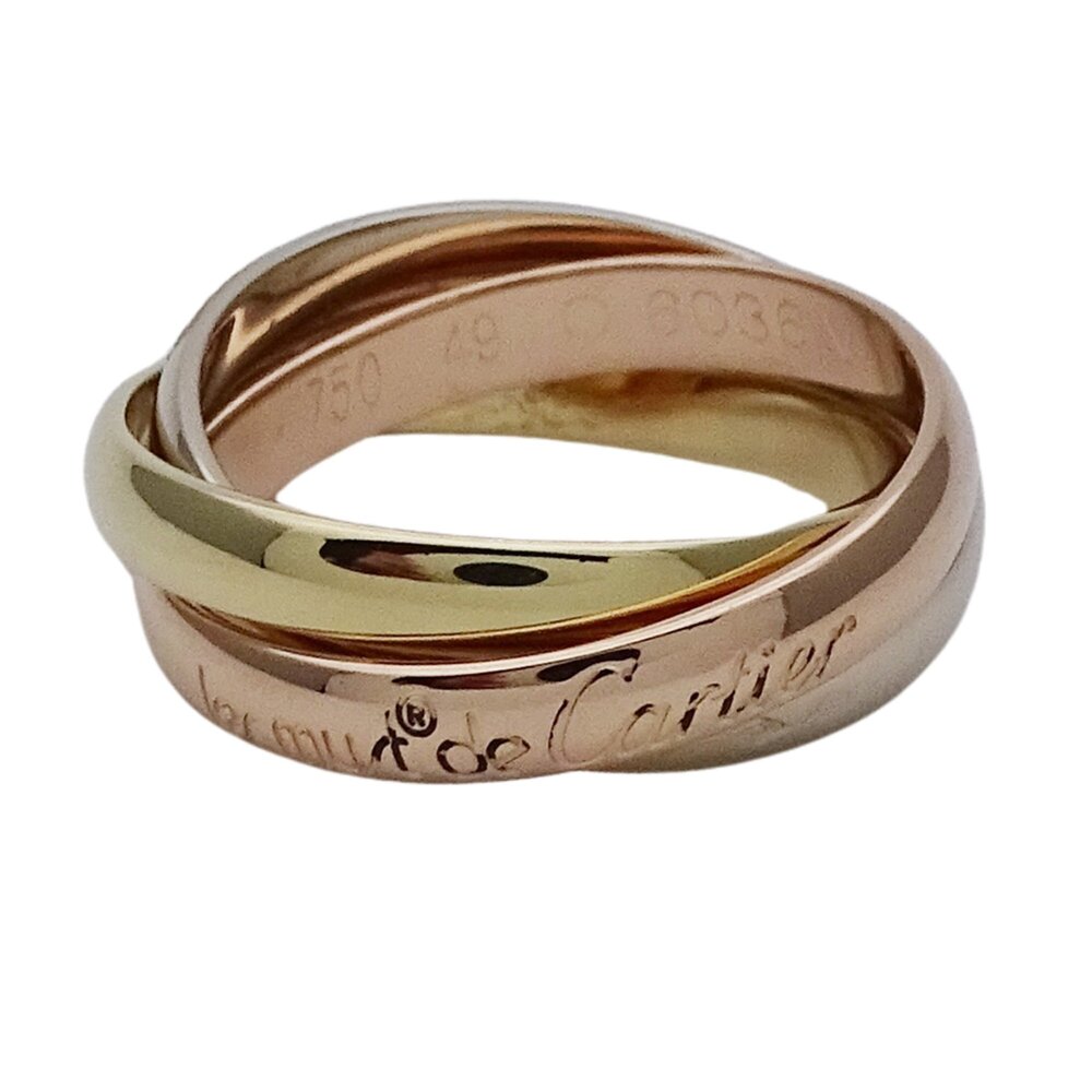 CARTIER Gold Trinity Ring #49 - Picture 2 of 13